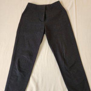Vintage J. Crew Black Capri Cotton Pants Size 4